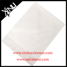 2015 New Product Personalized Men Fashion White Silk Scarf